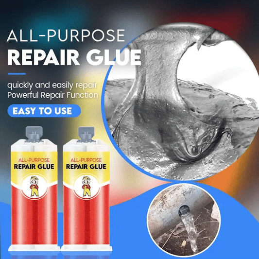 [1 + 1 Gratis] SuperGlue™ - Universeller AB-Kleber – Hochfester Epoxidkleber für Metall, Holz & Kunststoff